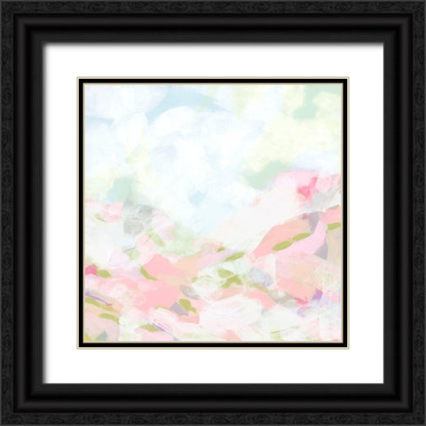 Rose Dapple Valley I Black Ornate Wood Framed Art Print with Double Matting by Vess, June Erica