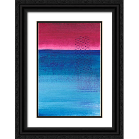 Gently Oppose I Black Ornate Wood Framed Art Print with Double Matting by Kaelber, Renee