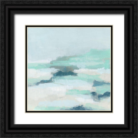 Blue Mesa II Black Ornate Wood Framed Art Print with Double Matting by Vess, June Erica