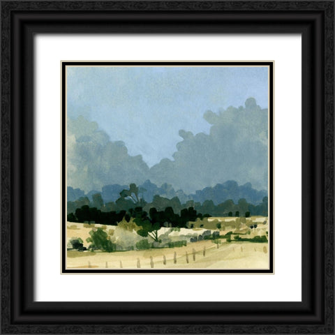 Wild Farmland II Black Ornate Wood Framed Art Print with Double Matting by Caroline, Emma
