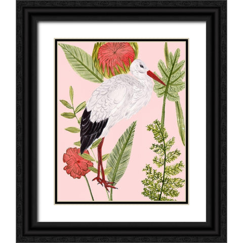 Birds in Motion IV Black Ornate Wood Framed Art Print with Double Matting by Wang, Melissa