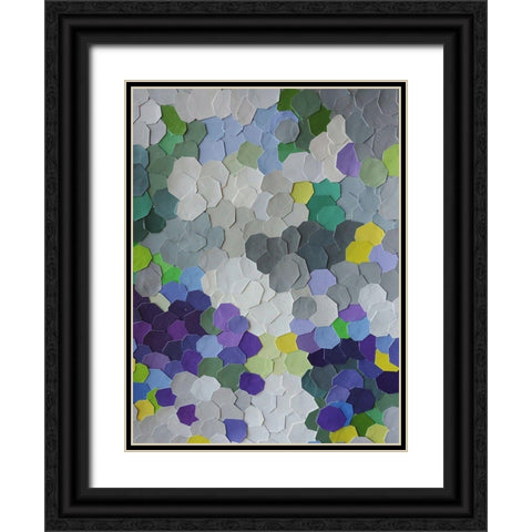A Garden in Provence Black Ornate Wood Framed Art Print with Double Matting by Good, Coco