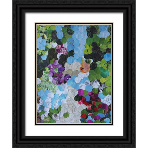 Iris Garden Black Ornate Wood Framed Art Print with Double Matting by Good, Coco
