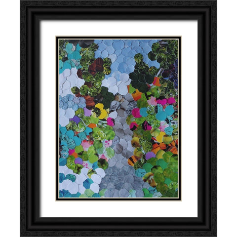 Magenta Garden Black Ornate Wood Framed Art Print with Double Matting by Good, Coco