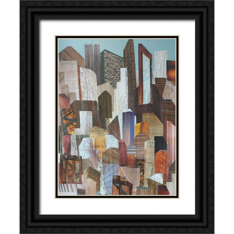 Metropolis Black Ornate Wood Framed Art Print with Double Matting by Good, Coco