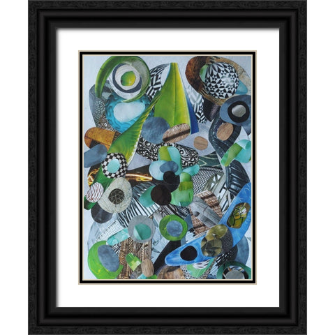 Siesta Beach Glass Black Ornate Wood Framed Art Print with Double Matting by Good, Coco