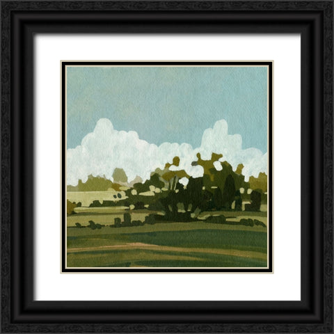Lush Summer II Black Ornate Wood Framed Art Print with Double Matting by Caroline, Emma