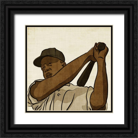 All Star IV Black Ornate Wood Framed Art Print with Double Matting by Warren, Annie