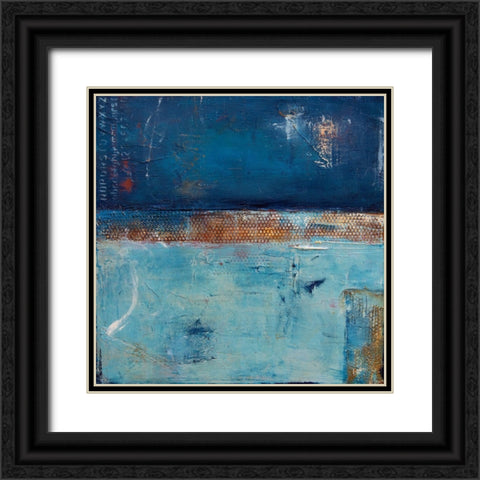 Midnight Train Black Ornate Wood Framed Art Print with Double Matting by Ashley, Erin
