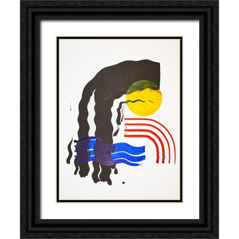 Shifting I Black Ornate Wood Framed Art Print with Double Matting by Gianni, Katie