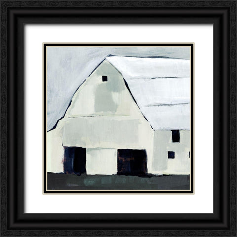 Blue Hour Barn II Black Ornate Wood Framed Art Print with Double Matting by Warren, Annie