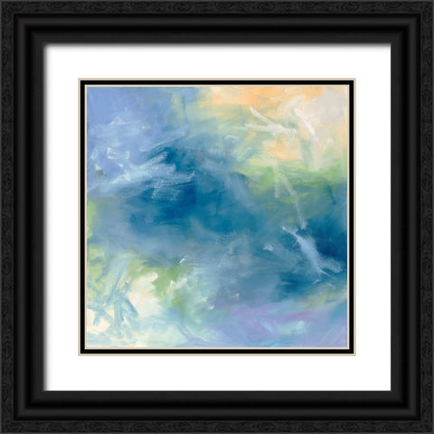 Pastel Sundance II Black Ornate Wood Framed Art Print with Double Matting by Guererra, Teodora