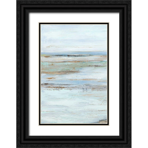 Muted Misty Marsh I Black Ornate Wood Framed Art Print with Double Matting by Wilkins, Suzanne