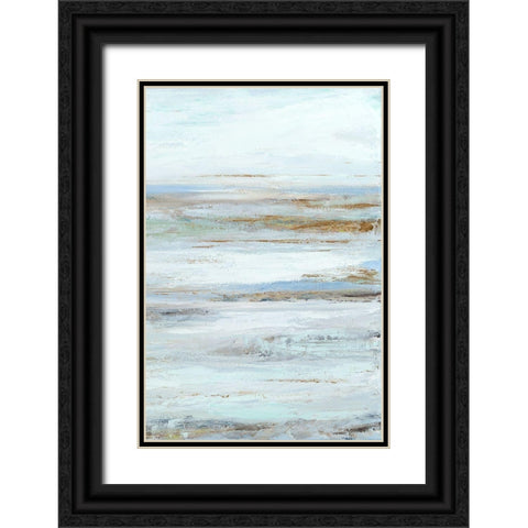 Muted Misty Marsh II Black Ornate Wood Framed Art Print with Double Matting by Wilkins, Suzanne