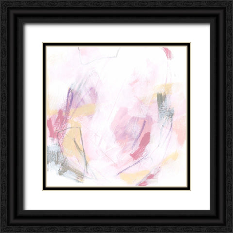Rose Static III Black Ornate Wood Framed Art Print with Double Matting by Vess, June Erica