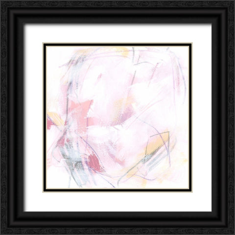 Rose Static IV Black Ornate Wood Framed Art Print with Double Matting by Vess, June Erica