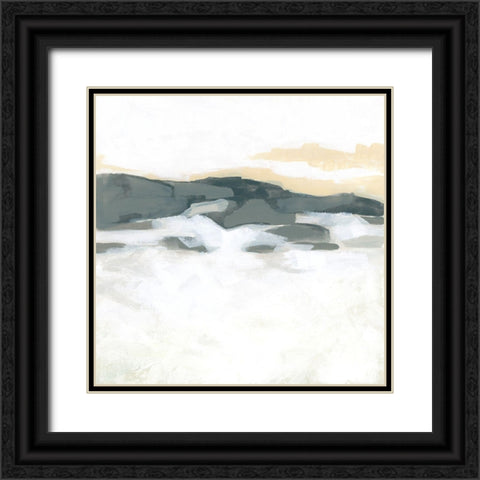 Snowfield Horizon II Black Ornate Wood Framed Art Print with Double Matting by Vess, June Erica