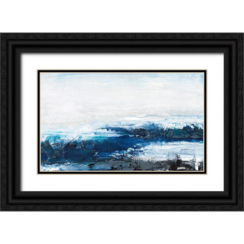 Mysterious Sea I Black Ornate Wood Framed Art Print with Double Matting by Bramma, Lila