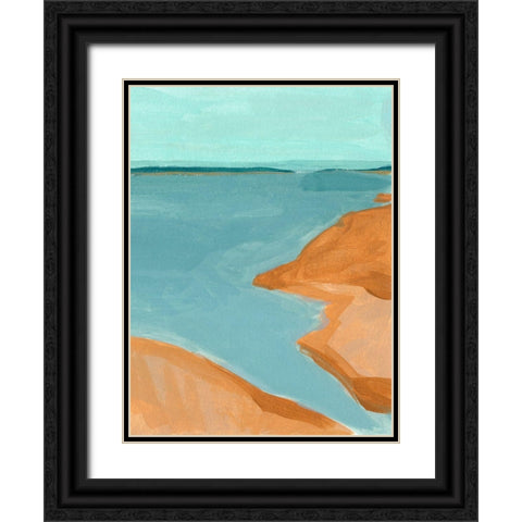Out on the Sandbar I Black Ornate Wood Framed Art Print with Double Matting by Green, Jacob