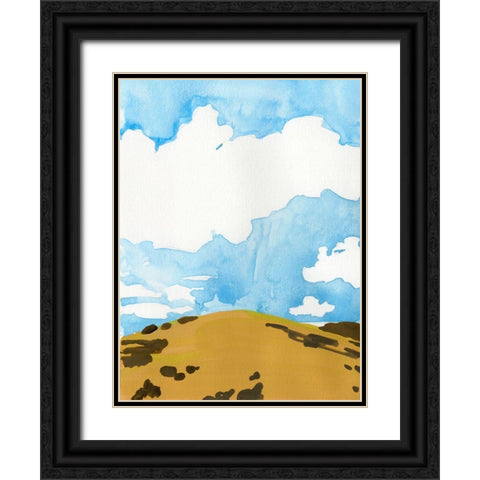 Summer Knoll I Black Ornate Wood Framed Art Print with Double Matting by Green, Jacob