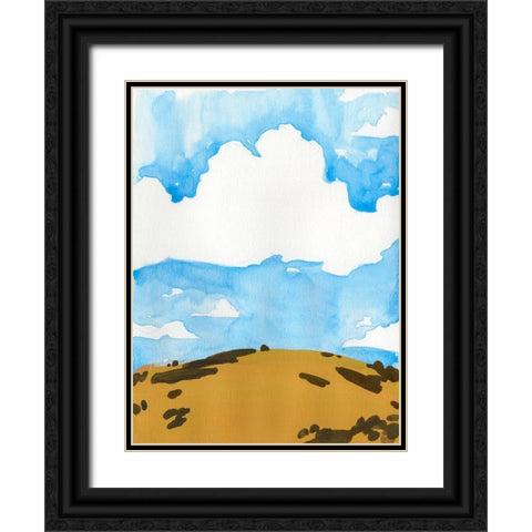 Summer Knoll II Black Ornate Wood Framed Art Print with Double Matting by Green, Jacob
