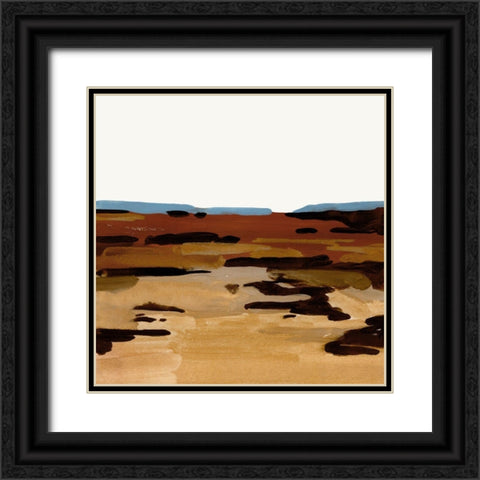 Red Desert II Black Ornate Wood Framed Art Print with Double Matting by Green, Jacob