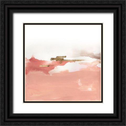 Rose Lake I Black Ornate Wood Framed Art Print with Double Matting by Green, Jacob