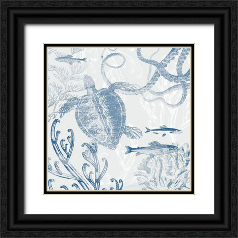 Seabed Scene II Black Ornate Wood Framed Art Print with Double Matting by Barnes, Victoria