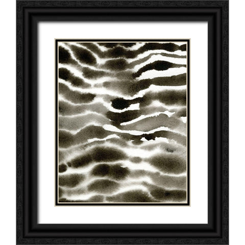 Jungle Stripe II Black Ornate Wood Framed Art Print with Double Matting by Caroline, Emma