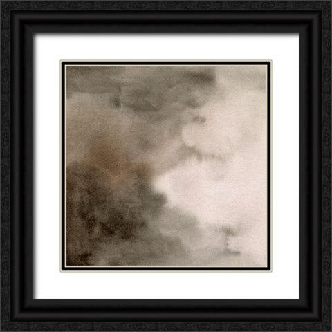 Waft II Black Ornate Wood Framed Art Print with Double Matting by Caroline, Emma