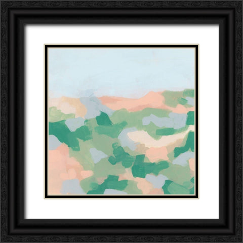 Dappled Valley II Black Ornate Wood Framed Art Print with Double Matting by Vess, June Erica