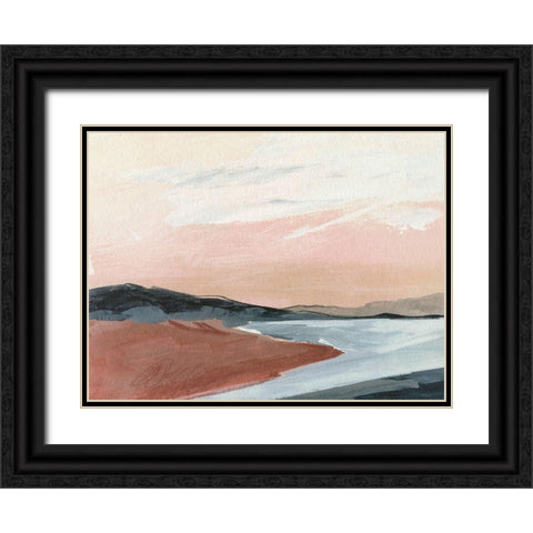 Paynes Coast I Black Ornate Wood Framed Art Print with Double Matting by Parker, Jennifer Paxton