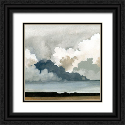Western Storm I Black Ornate Wood Framed Art Print with Double Matting by Caroline, Emma