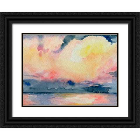 Prism Seascape III Black Ornate Wood Framed Art Print with Double Matting by Parker, Jennifer Paxton