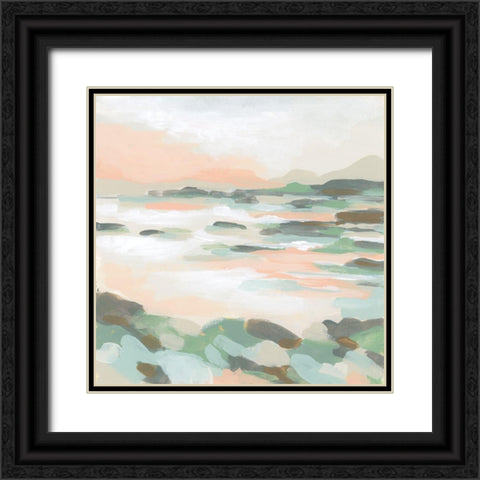 Coral Marsh II Black Ornate Wood Framed Art Print with Double Matting by Vess, June Erica