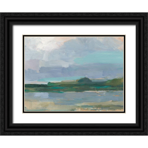 Twilight Vista Study I Black Ornate Wood Framed Art Print with Double Matting by Harper, Ethan