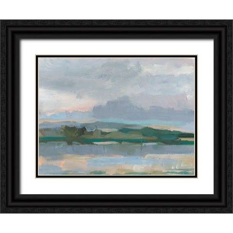 Twilight Vista Study II Black Ornate Wood Framed Art Print with Double Matting by Harper, Ethan