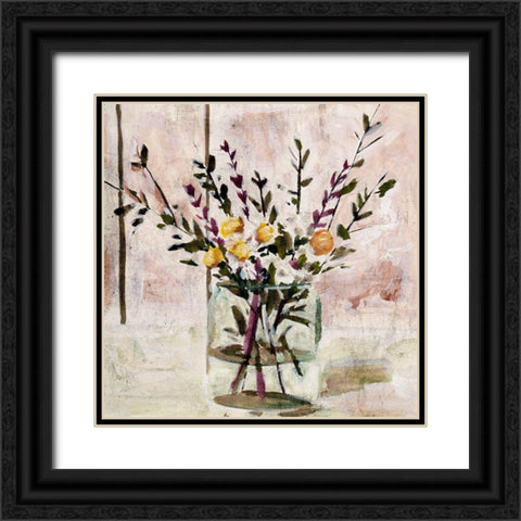 In A Glass III Black Ornate Wood Framed Art Print with Double Matting by Wang, Melissa