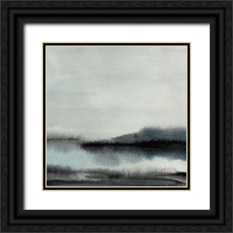 Hazed Horizon II Black Ornate Wood Framed Art Print with Double Matting by Warren, Annie