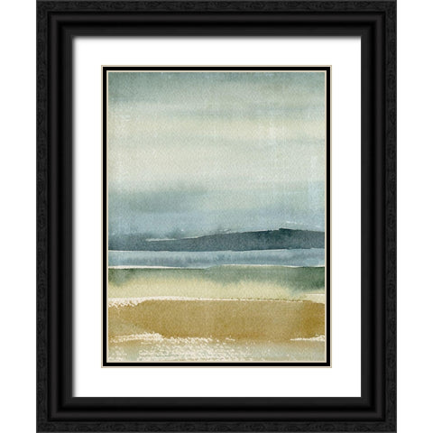 Ochre Outlook I Black Ornate Wood Framed Art Print with Double Matting by Warren, Annie