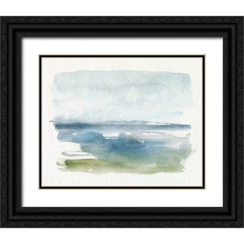 Coastline Splash IV Black Ornate Wood Framed Art Print with Double Matting by Barnes, Victoria