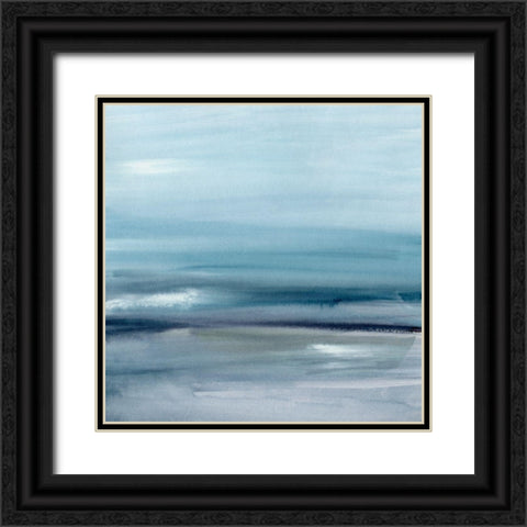 Sea Mirage I Black Ornate Wood Framed Art Print with Double Matting by Barnes, Victoria