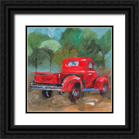 Sunburnt Truck I Black Ornate Wood Framed Art Print with Double Matting by Wang, Melissa