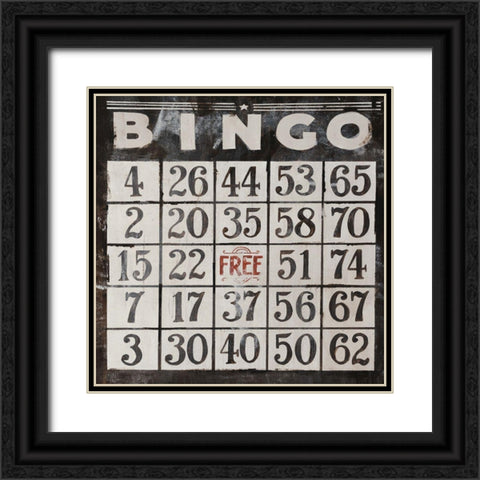 Bingo Black Ornate Wood Framed Art Print with Double Matting by Rabo, Clayton