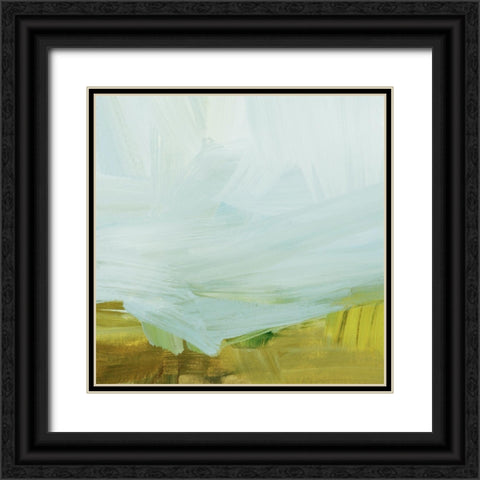 Rolling Hillside Impression II Black Ornate Wood Framed Art Print with Double Matting by Barnes, Victoria