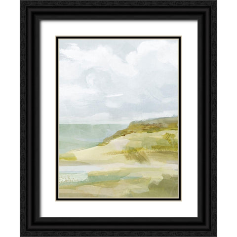 Inlet Impression II Black Ornate Wood Framed Art Print with Double Matting by Barnes, Victoria