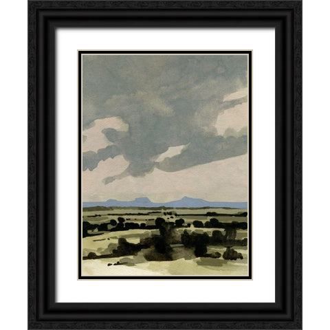 Pink Hazy Sky I Black Ornate Wood Framed Art Print with Double Matting by Caroline, Emma