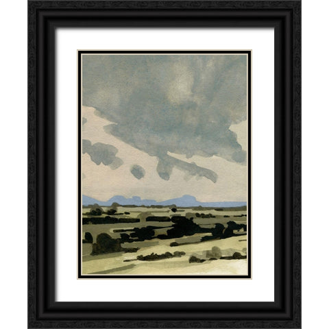 Pink Hazy Sky II Black Ornate Wood Framed Art Print with Double Matting by Caroline, Emma