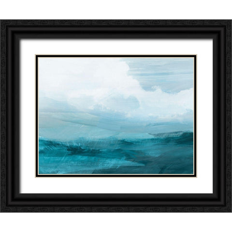 Azure Rising IV Black Ornate Wood Framed Art Print with Double Matting by Barnes, Victoria