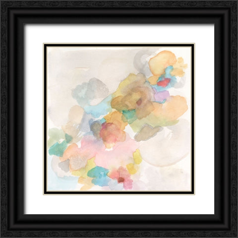 Soft Bloom II Black Ornate Wood Framed Art Print with Double Matting by Fuchs, Jodi